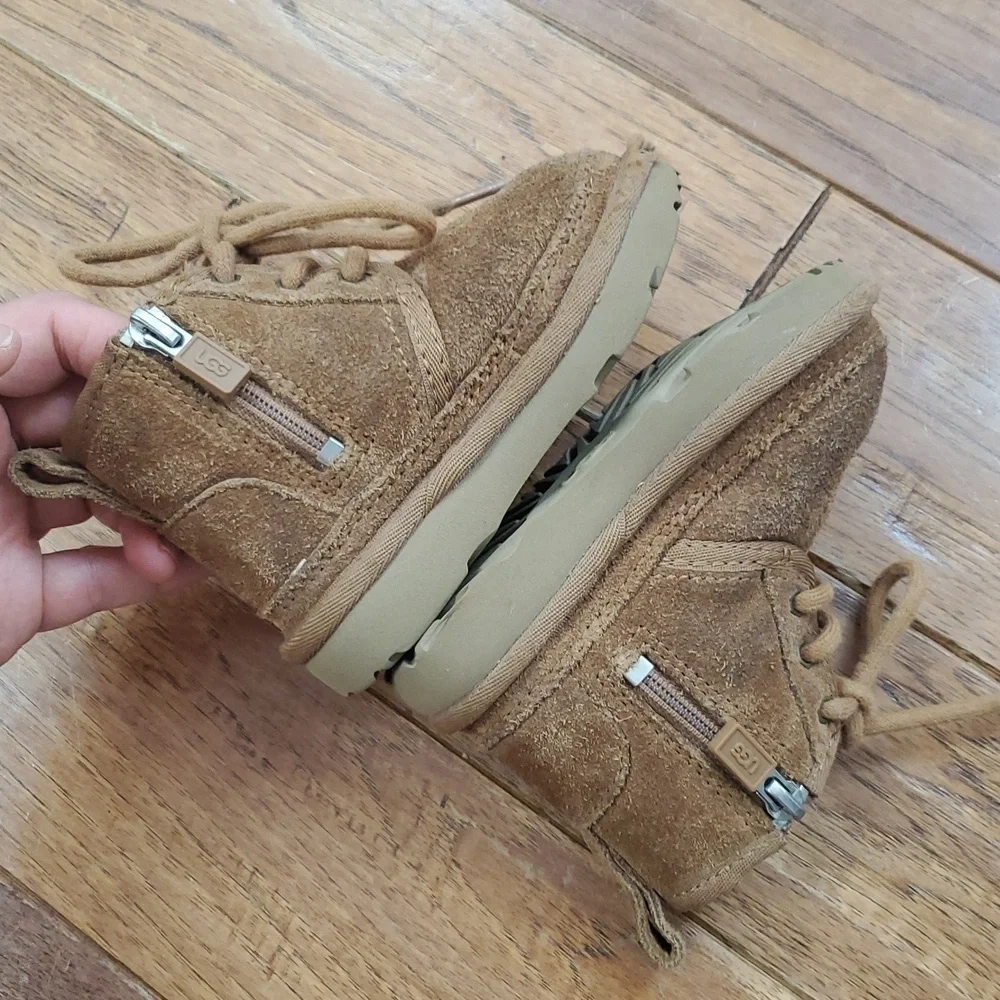 UGG Neumel Tan Zip Booties